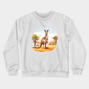 Cute Kangaroo Crewneck Sweatshirt